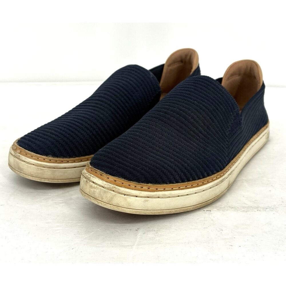 UGG Sammy Slip On Sneakers Navy Rib Knit Platform Casual Shoes Women's Size 7 - Picture 8 of 8